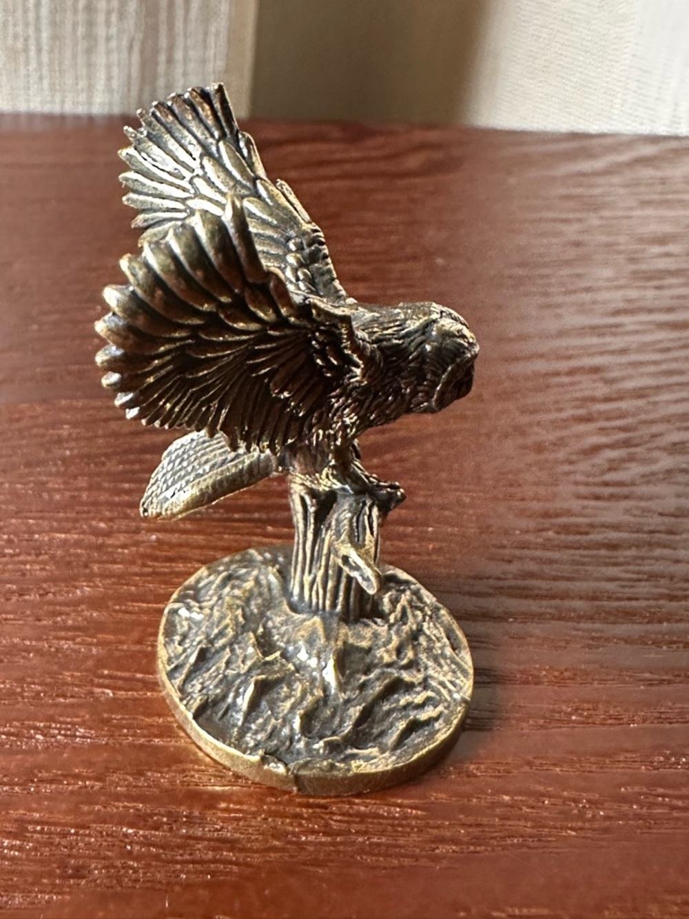 Mini Brass Owl Collectible Figurine, Vintage Style - Picture 11 of 13